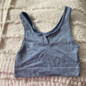 This adorable blue top is so soft, stretchy and comfortable.